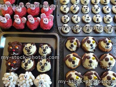 Stock image of Home Baking Cupcake Decoration Ideas 