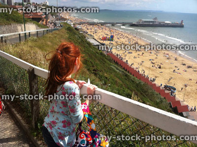Stock image of view over Bournemouth beach