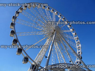Stock image of big wheel ride / tourist attraction in Brighton, by-pier