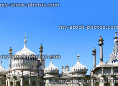 Stock image of onion shaped domes / spires / cupolas on Brighton Royal Pavilion