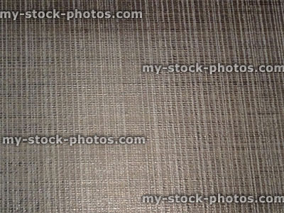 Stock image of brown textured floor tile background, striped hessian pattern