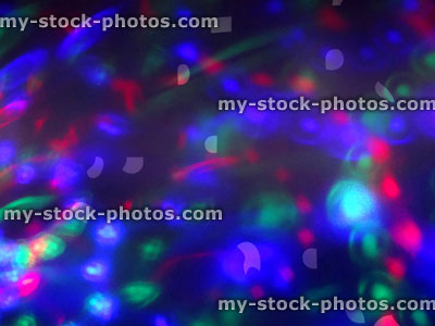 Stock image of defocused multi coloured Christmas lights background, bokeh