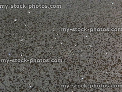 Stock image of sparkling grey granite worktop / kitchen countertop work surface