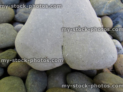 Stock image of amusing shaped stone rock bottom