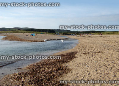 Stock image of natural beach in Penzance, Cornwall, England, UK