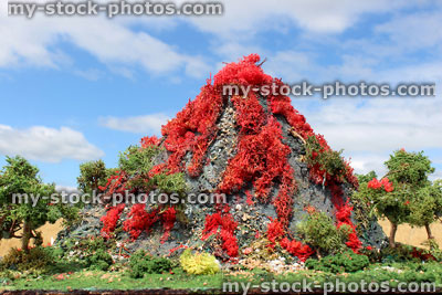 Stock image of homemade model volcano, created for school project (Geography)