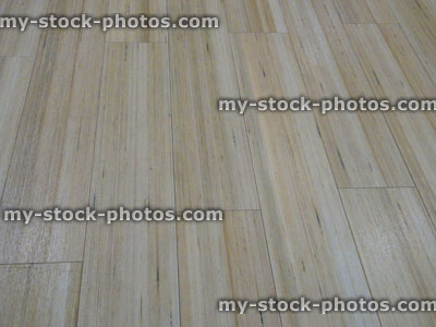 Stock image of wood effect vinyl floor / flooring in hospital waiting room